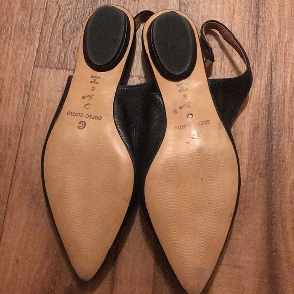 Corso Como Tristan Black Leather Flat - Picture 5 of 6